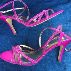Nine West Pink Strappy Heels